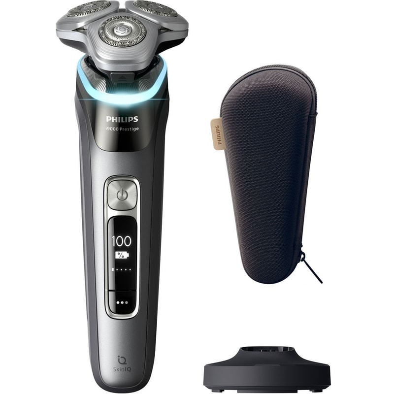 PHILIPS i9000 Prestige X9202/10 Ξυριστική Μηχανή Επαναφορτιζόμενη Γκρι