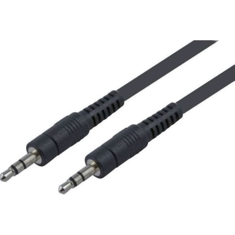 Καλώδιο Ήχου Mediarange MRCS140 3.5mm Jack male σε 3.5mm Jack male 1m - Μαύρο