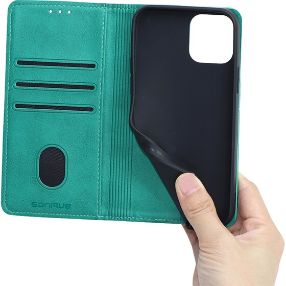 Θήκη Apple iPhone 14 - Sonique Vintage Magnet Book - Βεραμάν image 4