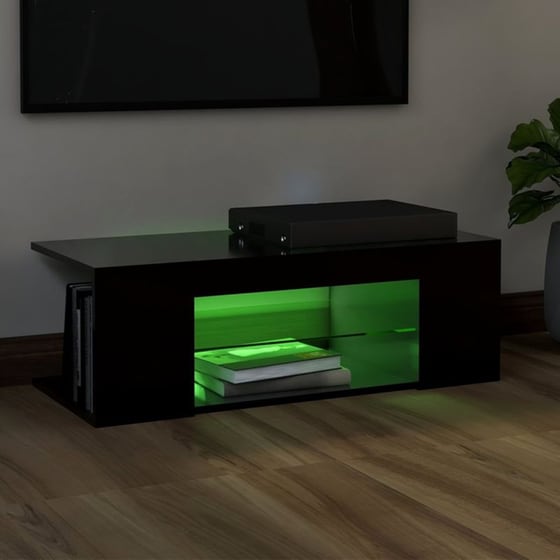 Έπιπλο Τηλεόρασης VidaXL Επεξεργασμένο Ξύλο 90x30x39cm - Μαύρο image 1