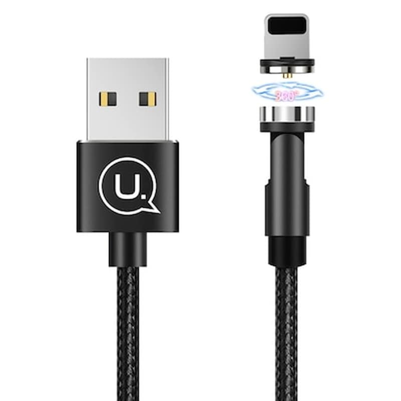 USAMS Καλώδιο δεδομένων Usams U59 Magnetic Usb to Lightning 1m - Black