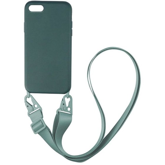 Θήκη Apple iPhone 8 Plus - Sonique Carryhang Liquid Silicone Strap - Πράσινο image 0