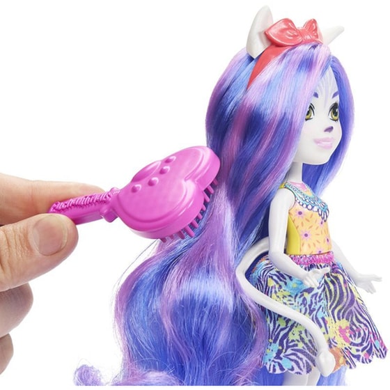 Κούκλα Mattel Enchantimals Glam Party Ζέβρα image 3