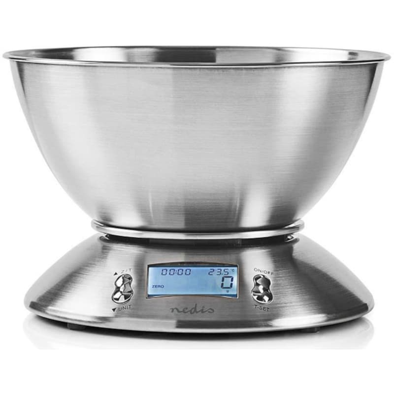 NEDIS KASC111SI 1gr/5 kg Ψηφιακή Ζυγαριά Κουζίνας