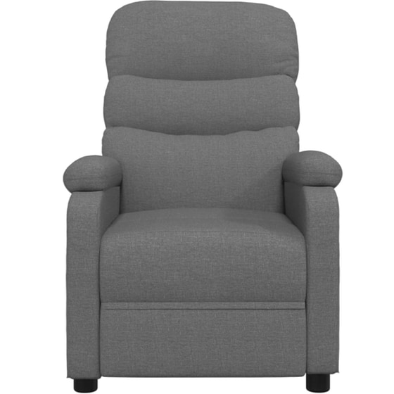 Πολυθρόνα Μασάζ VidaXL από Ύφασμα - Γκρι image 2