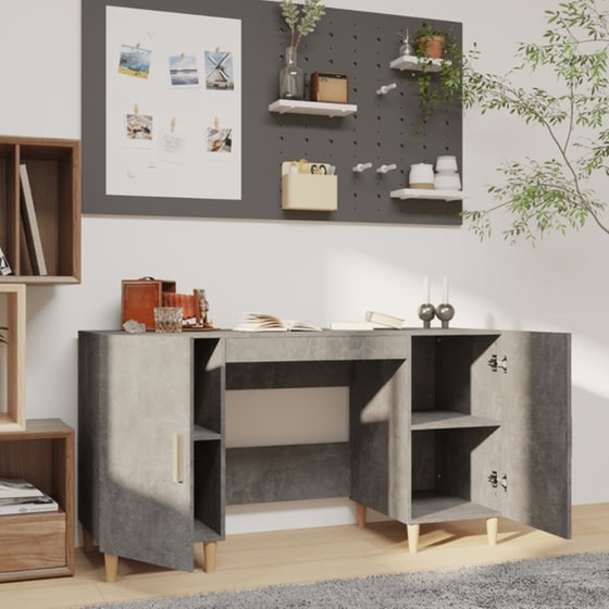 Γραφείο VidaXL από Επεξεργασμένο Ξύλο 140x50x75 cm - Γκρι Σκυροδέματος image 2