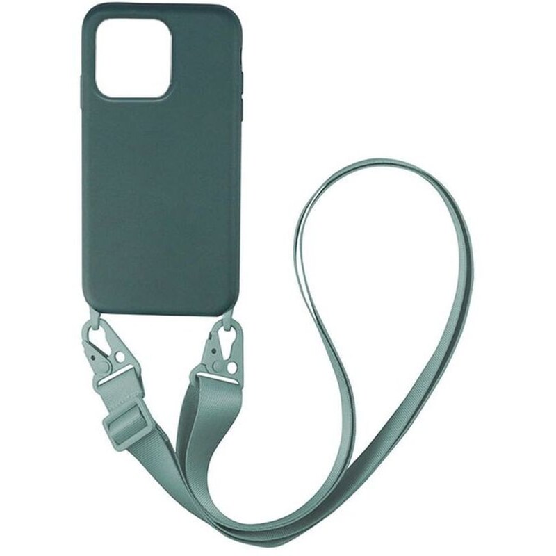 Θήκη Apple iPhone 13 Pro - Sonique Carryhang Liquid Silicone Strap - Πράσινο