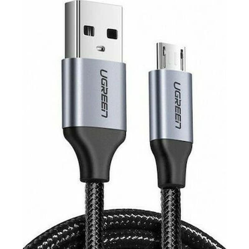 UGREEN Ugreen Braided USB 20 to micro-USB Cable 1m - Γκρι