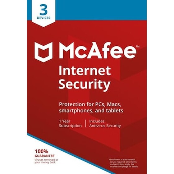 Mcafee Internet Security 2019 (3 Licences , 1 Year) Key image 0
