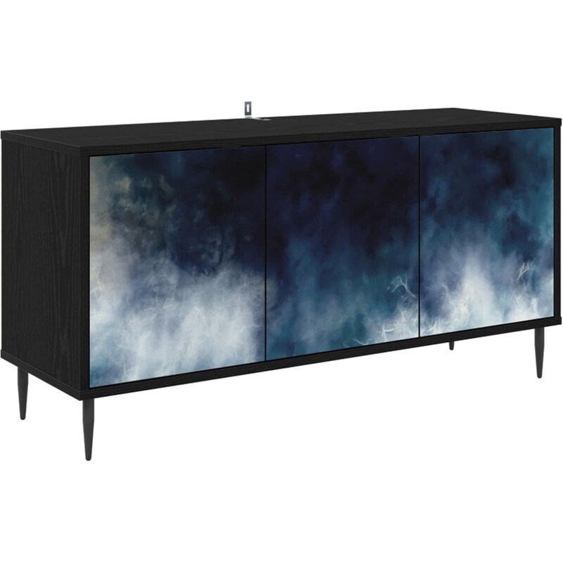 Έπιπλο Τηλεόρασης VidaXL RAALTE 102 x 33 x 51 cm - Μαύρη Δρυς