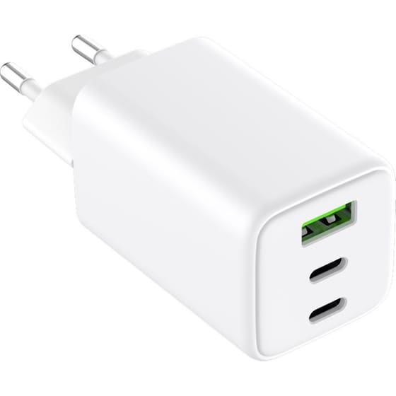 Φορτιστής Πρίζας Tune Dominion 2x USB-C/1x USB-A 65W - White image 1