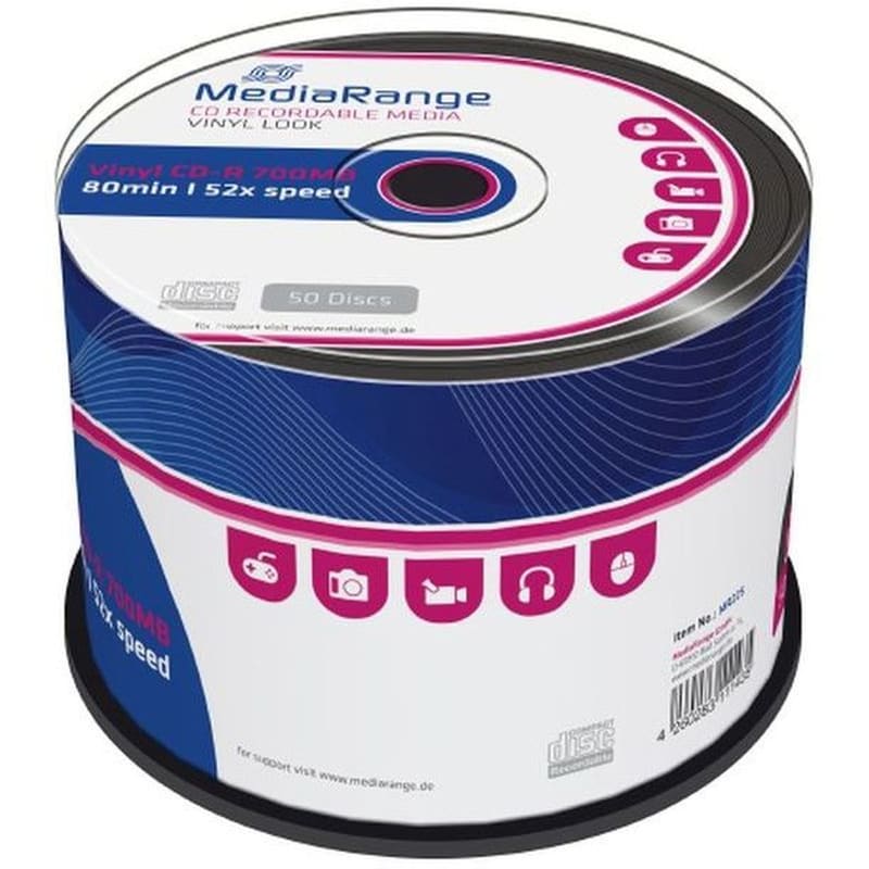 MEDIARANGE Δίσκοι CD/DVD MediaRange CD-R 700 MB - 50τμχ