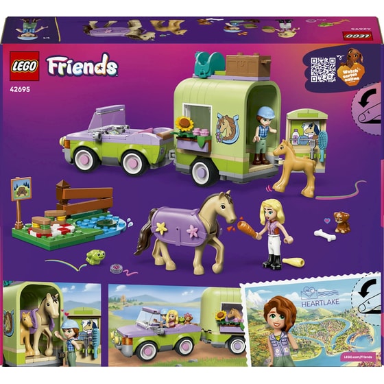 LEGO® Friends Τρέιλερ για Άλογο & Πουλαράκι (42695) image 8
