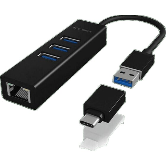 HUB USB ICY BOX IB-HUB1419-LAN image 1