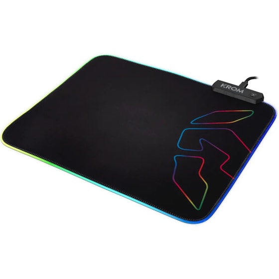 Krom Knout RGB Gaming Mouse Pad Medium 320mm με RGB Φωτισμό Μαύρο image 0