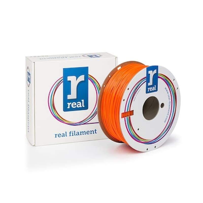 REAL FILAMENTS Real Petg 3d Printer Filament - Translucent Orange - Spool Of 1kg - 1.75mm (refpetgorange1000mm175)