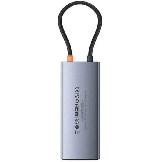 Baseus USB Hub 6 σε 1 USB-C - Ανθρακί image 1