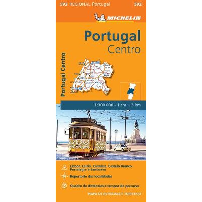 Portugal Centro - Michelin Regional Map 592