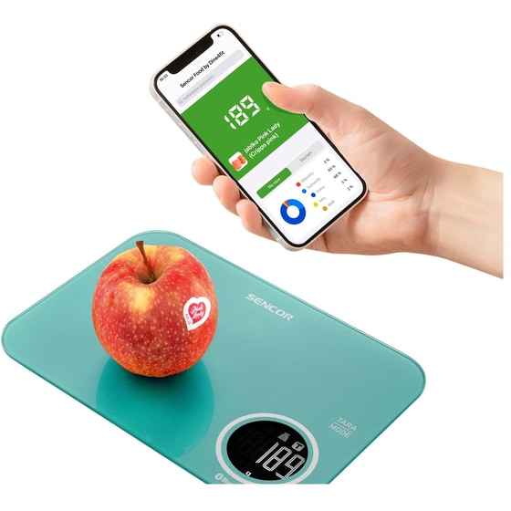 SENCOR SKS 7071GR 1gr/5kg Aqua Ψηφιακή Ζυγαριά Κουζίνας image 4