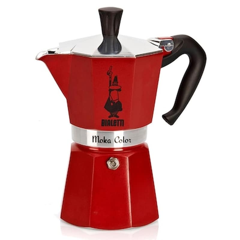 BIALETTI Μηχανή Espresso Χειρός BIALETTI Moka Exress Κόκκινο