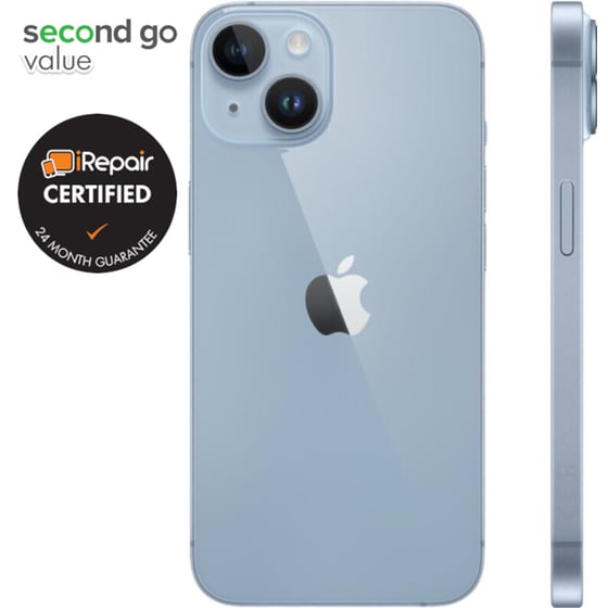 Μεταχειρισμένο Apple iPhone 14 256GB Blue second go value Certified by iRepair image 3