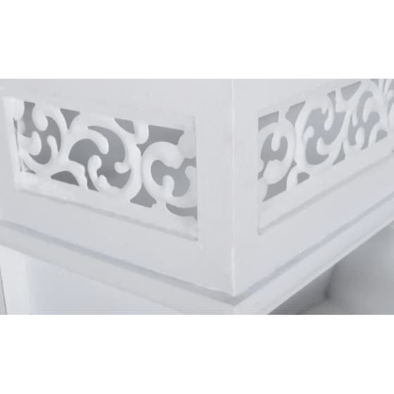 Ράφι Τοίχου VidaXL Kρεμάστρα από MDF 48.5x13x37.5 cm - Λευκό image 2
