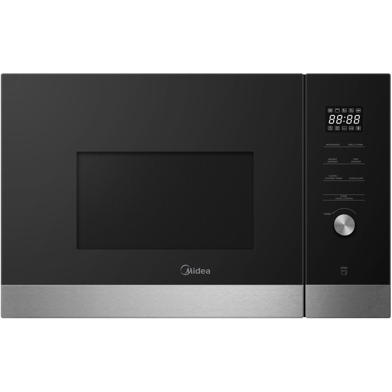 MIDEA MIDEA MBMTG925E-X 25 Lt Μαύρο/Inox Εντοιχιζόμενος Φούρνος Μικροκυμάτων