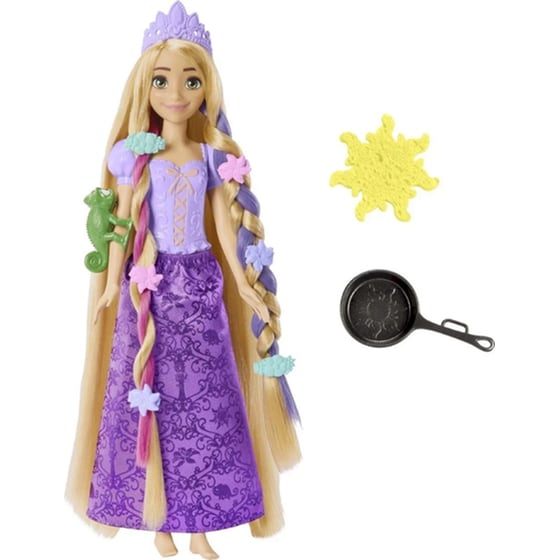 Κούκλα Disney Princess Fairy-Tale Hair Rapunzel(HLW18) image 1