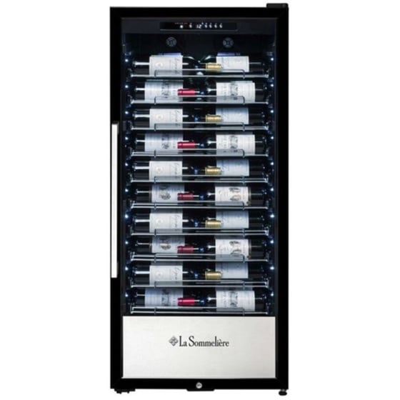 LA SOMMELIERE PRO110N για 107 Μπουκάλια Μαύρο Συντηρητής Κρασιών image 0