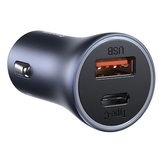 Φορτιστής Αυτοκινήτου Baseus Contactor Pro Usb+usb-c Με Καλώδιο - Γκρί image 4