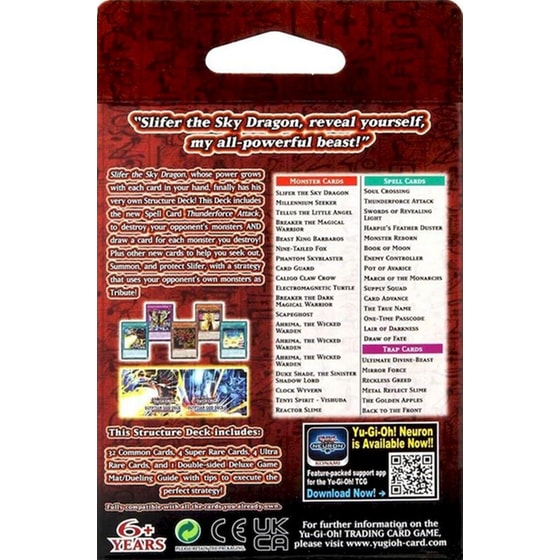 Yu-gi-oh! Tcg Egyptian God Deck: Slifer The Sky Dragon Card Game (Konami) image 1