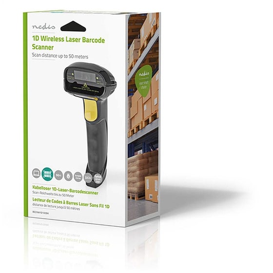 NEDIS BSCNW1D100BK Scanner Χειρός Ασύρματο Ανάγνωση 1D Barcodes Μαύρο image 4