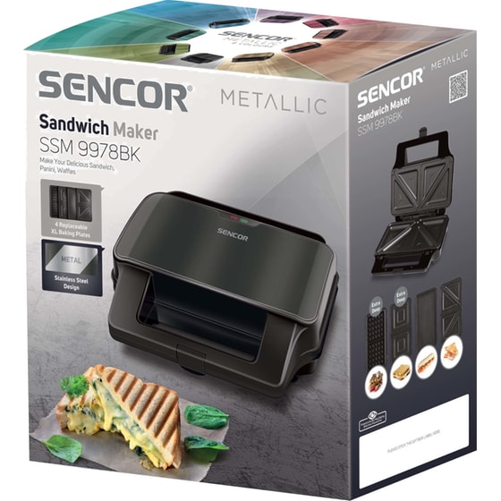 Τοστιέρα SENCOR SSM 9978BK 900 W Μαύρο image 3