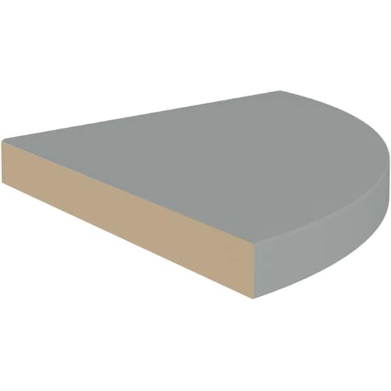 Ράφια Τοίχου VidaXL Γωνιακά από MDF 35x35x3.8 cm 4 Τμχ - Γκρι image 3