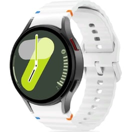 Λουράκι Tech-Protect Silicone Sport για Samsung Galaxy Watch 47/46/45/44/43/42/40mm - White