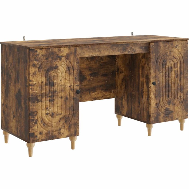 Γραφείο VidaXL 142,5x50x75 cm - Καπνιστή Δρυς
