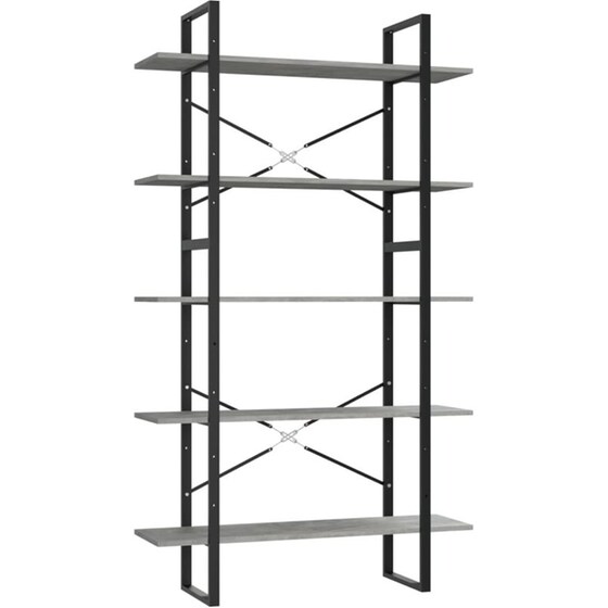 Βιβλιοθήκη VidaXL από Ξύλο 100x30x175 cm - Γκρι image 0