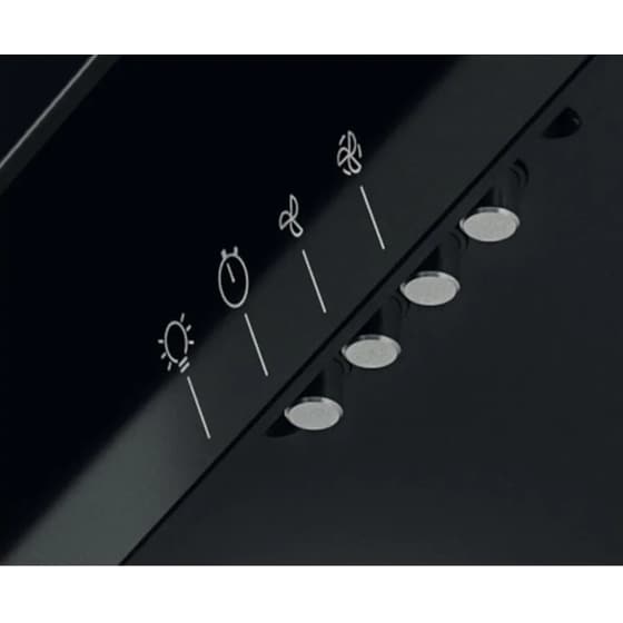 WHIRLPOOL WHVP 65F LM K 60 cm Μαύρο Απορροφητήρας Καμινάδα - Τζάκι image 2