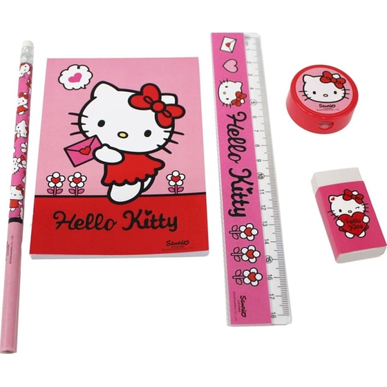 Σχολικό Σετ Γραφής με Σημειωματάριο Gim Hello Kitty image 2