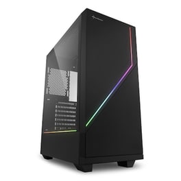 Κουτί Desktop Sharkoon RGB Flow Midi ATX Tower - Μαύρο