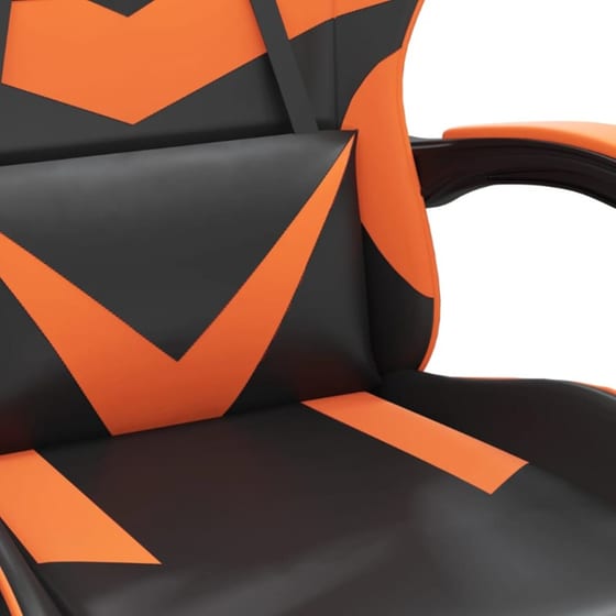Καρέκλα Μασάζ Gaming VIDAXL Καρέκλα με Υποπόδιο από Τεχνητό Δέρμα - Μαύρο image 4