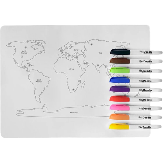 Χαλάκι Ζωγραφικής Hey Doodle World Countries Large image 0