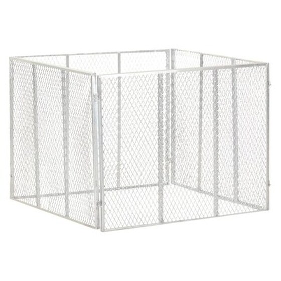 Vidaxl Κομποστοποιητής Κήπου 100 X 100 X 77 Εκ. Γαλβανισμένος Σίδηρος image 1