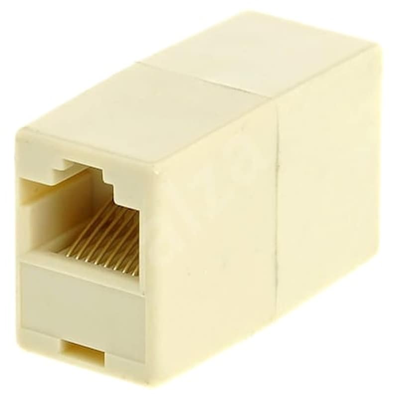 POWERTECH Powertech Σύνδεσμος (μούφα) Rj45 Utp Cab-n182, 8p8c, Λευκό, 5τμχ