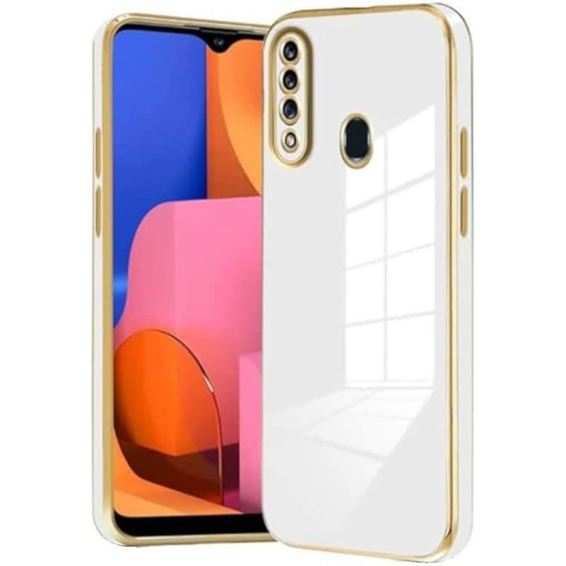 Θήκη Samsung Galaxy A20s - Bodycell Gold Plated - White