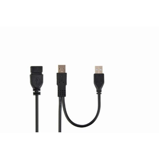 Καλώδιο Cablexpert 2x USB-A Male σε mini USB-B Male - 0.9m image 1
