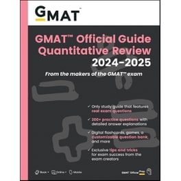 GMAT Official Guide Quantitative Review 2024-2025: Book + Online Question Bank