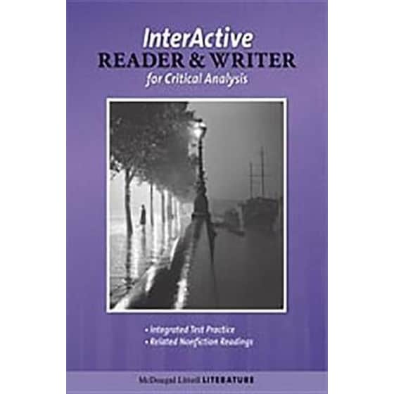 Mc Dougal Littell the Interactive Reader And Writer For Critical Analysis Grade 12 Paberback image 0