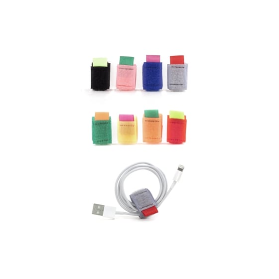 Διαχειριστής Καλωδίων Kikkerland Velcro Cable Ties 8τμχ Πολύχρωμο image 0