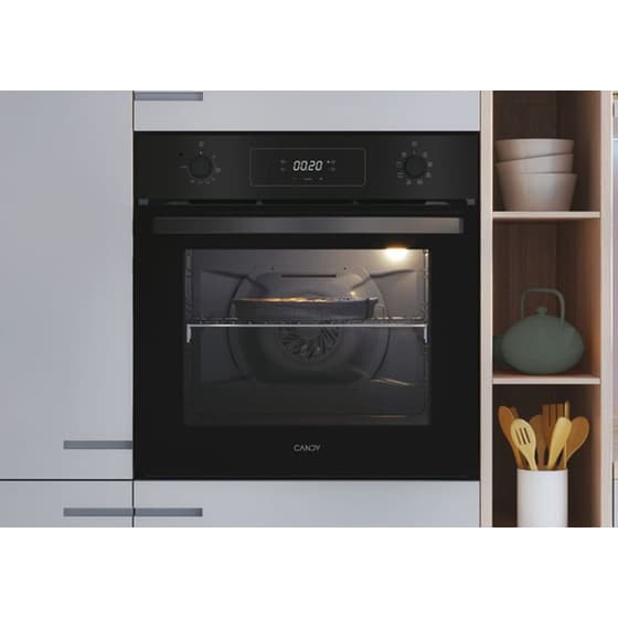 CANDY FIDCP N625 L 70 Lt Μαύρο Εντοιχιζόμενος Φούρνος Άνω Πάγκου image 2